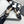 CC 25SS Sandals 5cm Three Straps Black Calfskin 338327