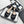 CC 25SS Sandals 5cm Three Straps Black Calfskin 338327