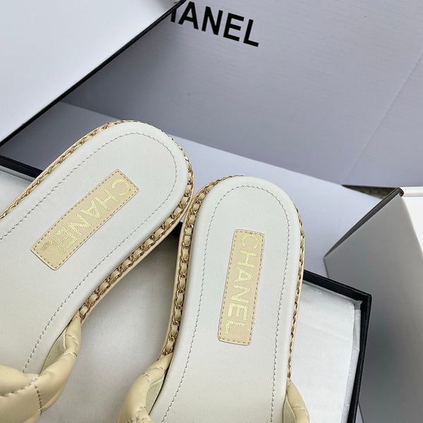 CC 26SS Lemon Yellow White Gold Quilted Lambskin 726539