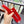 CC Belt 3cm Red Embossed Crocodile Pattern Leather 202936