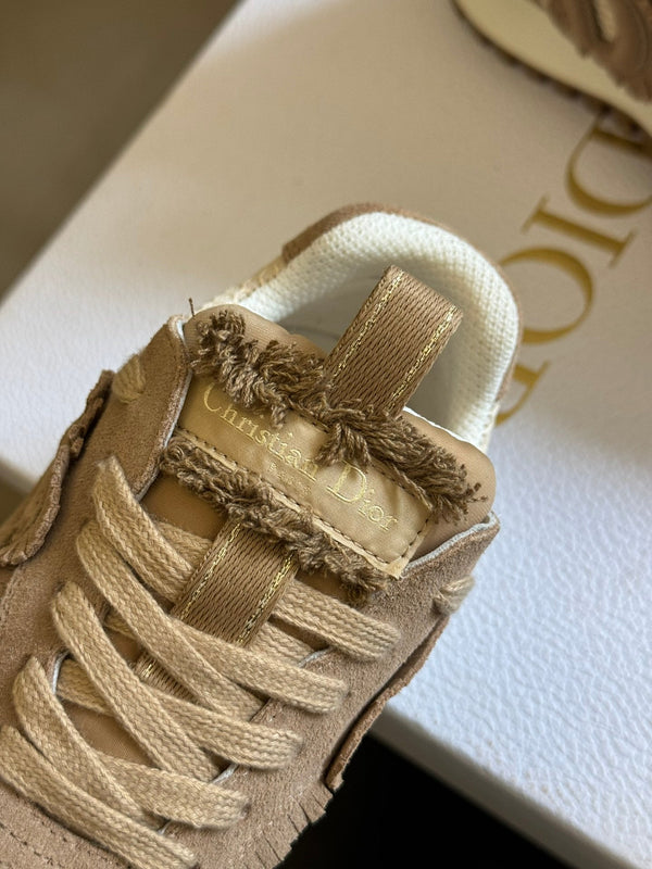 Cest CD Sneaker Brown Suede Calfskin and Mesh