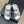 cc dad sandal striped black white fabric calfskin