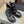 CHUNKY BOOTS IN BLACK SMOOTH CALFSKIN RED LOGO PRINT