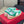 Upvillage Trainer In Shamrock Green Mix Light Pink Suede With Laminated Calfskin 992727