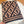 FF 180 SCARF IN BROWN MIX BLACK CASHMERE AND WOOL