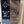 SCARF 200 CM IN BLACK MIX BLUE WOOL 390040
