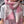 SCARF 150 CM IN BABY PINK MIX WHITE CASHMERE