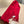 GG JACQUARD PATTERN KNIT SCARF 195 CM WITH TASSELS CHERRY RED 403746