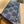 GG JACQUARD PATTERN KNIT SCARF 195 CM WITH TASSELS NAVY BLUE 403747