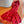 CLASSIC MONOGRAM LOGO WOOL SCARF 195 CM GARNET RED 413629