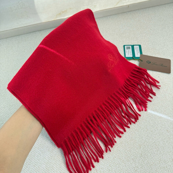 Loro Piana Long Scarf Red Cashmere 150416
