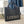 LOE LARGE 32 FONT TOTE IN BLACK RAFFIA