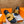 HM IZMIR SLIPPER SAFFRON AND BLACK CALFSKIN
