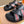HM Men's Kazimir Sandals Black Red Calfskin 735743