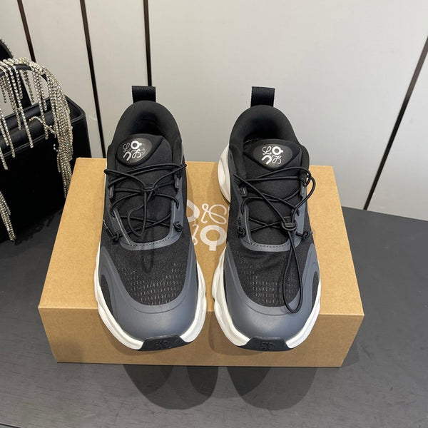 Loewe x On Cloudsolo Sneakers Black Grey and White Polyester and Mesh 533482