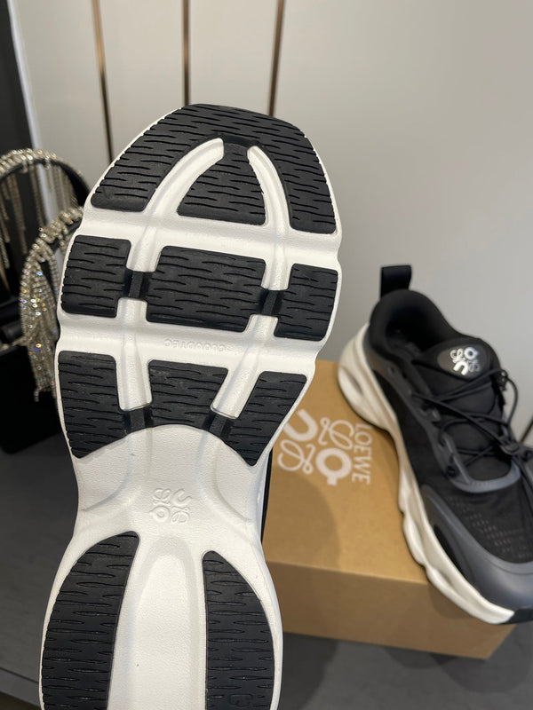 Loewe x On Cloudsolo Sneakers Black Grey and White Polyester and Mesh 533482