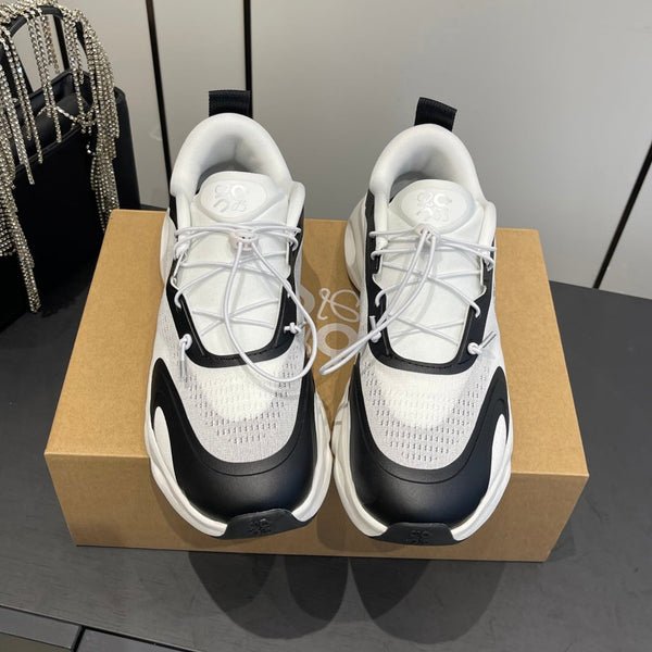 Loewe x On Cloudsolo Sneakers Black White Polyester and Mesh 533492