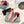 Pra Pump 45 Square Sole Pink Red Patent Leather