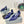 Pra Pumps 50 Square Sole Blue Suede Fabric