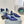 PRA STRAP CUT-OUT PUMPS NAVY SATIN