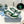 PRA DOWNTOWN PERFORATED SNEAKERS WHITE AND GREEN CALFSKIN