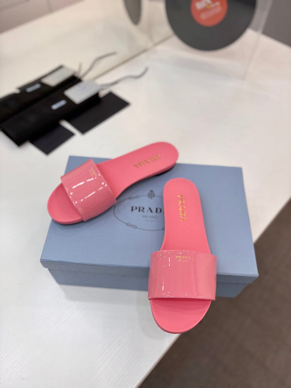 Pra Slides Pink Patent Leather 834594