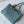 BV Small Andiamo Bag 20cm Blue Intrecciato Leather 291441