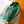 CHRISTOPHER BACKPACK 47 IN BROWN GREEN DAMIER POP COATED CANVAS