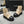 CC Interlocking Logo Combat Boots Black Beige Quilted Lambskin 432653