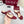 GC 25 Horsebit Thong Sandals Red Canvas Leather 293853