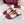 GC 25 Horsebit Thong Sandals Red Canvas Leather 293853