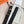 HM Silver Oscar Buckle Belt 38mm Black Leather 187784
