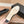 ballet flat beige black tweed grosgrain
