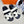 HM Men's Chypre Slide Black White Cowhide 540219