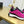 CC 26s Low-Top Chunky Sneakers Hot Pink Suede Mesh Textile 980821