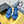 GROSGRAIN SANDAL IN COBALT BLUE FABRIC