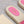 Vlogo Cut-Out Slide 20 Pink Calfskin Beige Sole Raffia