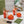 GG Sandales Cuir Noir Orange