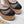 ALAIA WEDGE SANDAL IN BLACK MESH AND BEIGE RUBBER