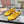 Miu TYRE Sneakers with Decorative Buckle Yellow Suede Technical Fabric 456335