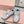 Miu Tyre Ballerina Shoes Grey Suede Fabric 456342