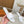 LV Mare Flat Mule White Sheepskin