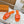 LV Mare Flat Mule Orange Sheepskin