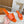 LV Mare Flat Mule Orange Sheepskin