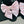 cc pink big bow slingback sandal 60 black lambskin
