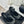 Crystal Flat High Heel Sandals Black