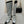 CC High Boots 80mm Silver Wrinkled Quilted Calfskin