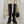 CC High Boots 80mm Glossy Black Wrinkled Quilted Calfskin