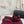 THICK SOLE WEDGE SLIPPERS IN MAROON RED VELVET