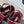 THICK-SOLED CHAIN HEART SANDAL IN PLUM PURPLE VELVET